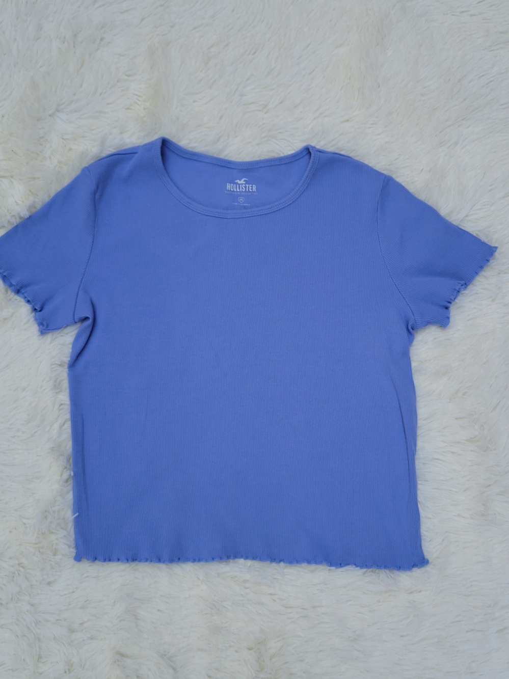 Hollister Kids Ribbed Top - Periwinkle Blue